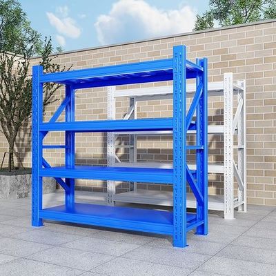 カスタマイズされた4層金属倉庫 重荷パレット棚 棚 システム 冷式ロール鋼 スーパーマーケット 収納ラック